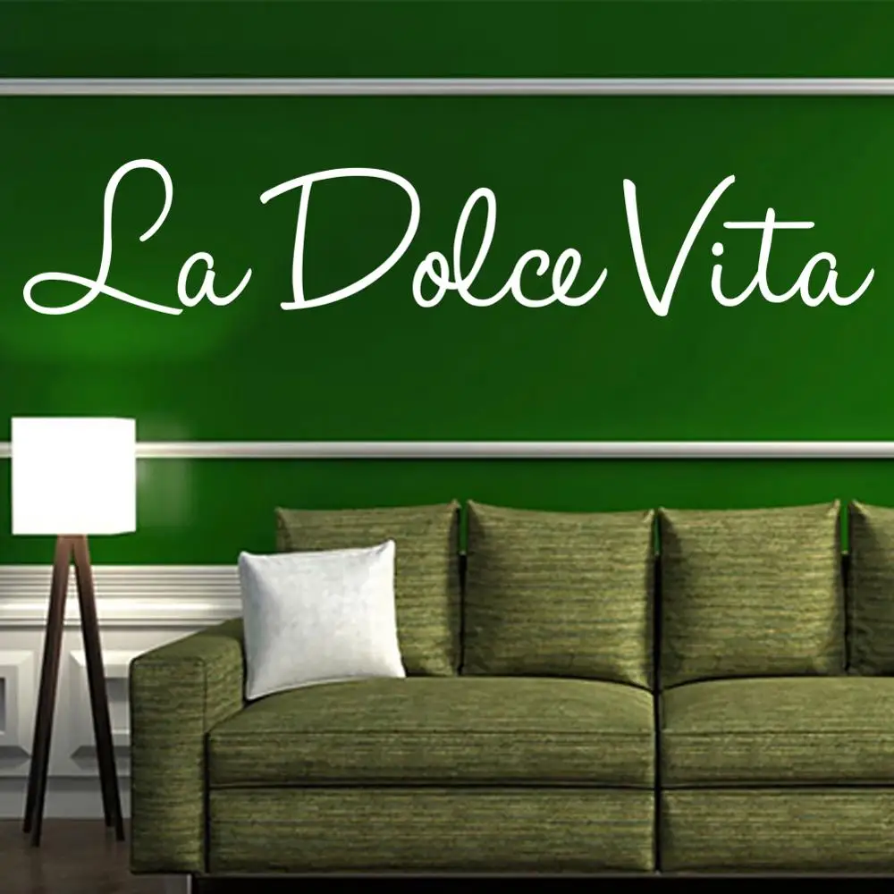 

Italian Quote Wall Sticker Nursery Kids Living Bed Room Inspirational PVC Vinyl Decal Poster