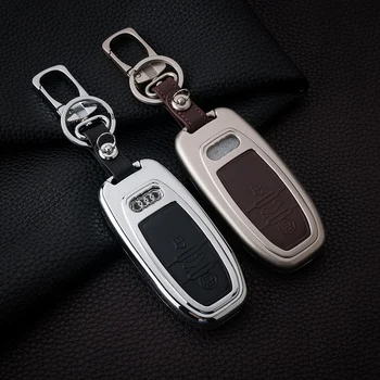 

Suitable for Audi key case new A6L / A7 / A8L / Q7 / Q8 car key case buckle intelligent remote control metal shell modification