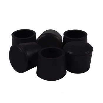 

Rubber feet for walking aids Stool Chair top rubber feet, Black, 6 pieces
