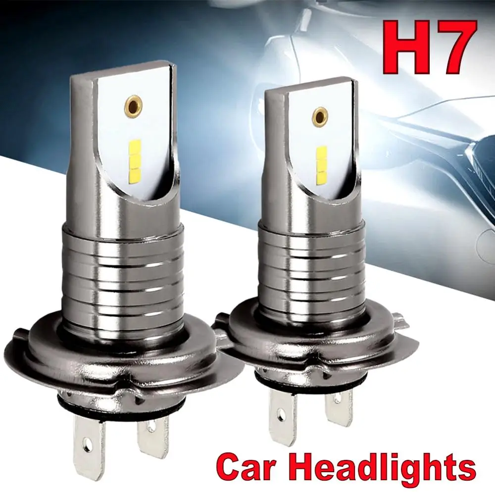 

2PCS LED Xenon H7 Car Headlights Bulb 12V 55W 6000K 12000LM Car Lights High Power for Led Xenon Auto Headlamp Kit