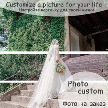 Фото на заказ 5D алмазная Вышивка Индивидуальные свадебные фотографии на заказ детские вышивки крестиком Алмазная мозаика украшение дома картина wx