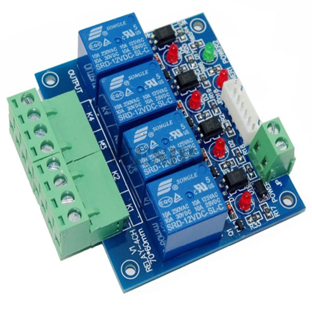 4CH DMX512 светодиодный контроллер 4 канала DMX512 релейный выход декодер максимум 10 А для светодиодный светильник