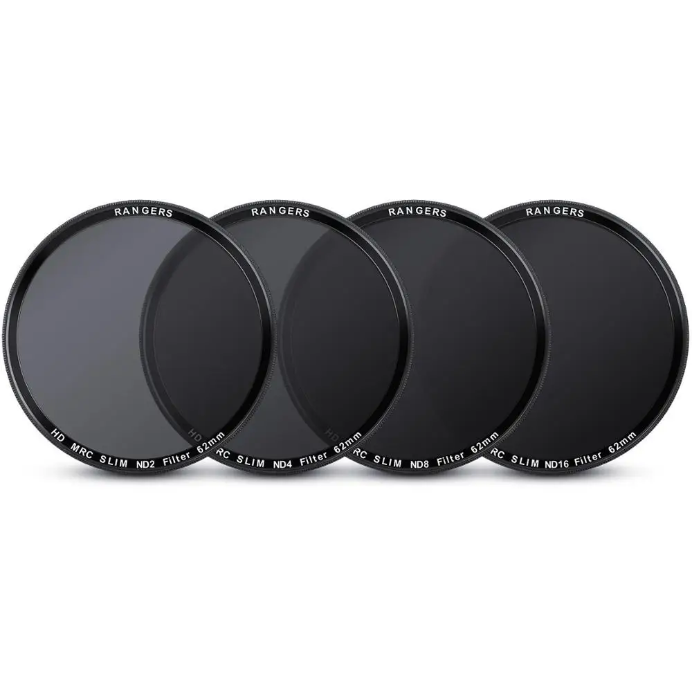 4Pcs 4 шт. ND фильтр ND2 ND4 ND8 ND16 фильтр нейтральной плотности для Canon Nikon sony Объектив камеры 49 мм 52 мм 55 мм 58 мм 62 мм 67 мм 72 мм 77 мм - Цвет: 4Pcs