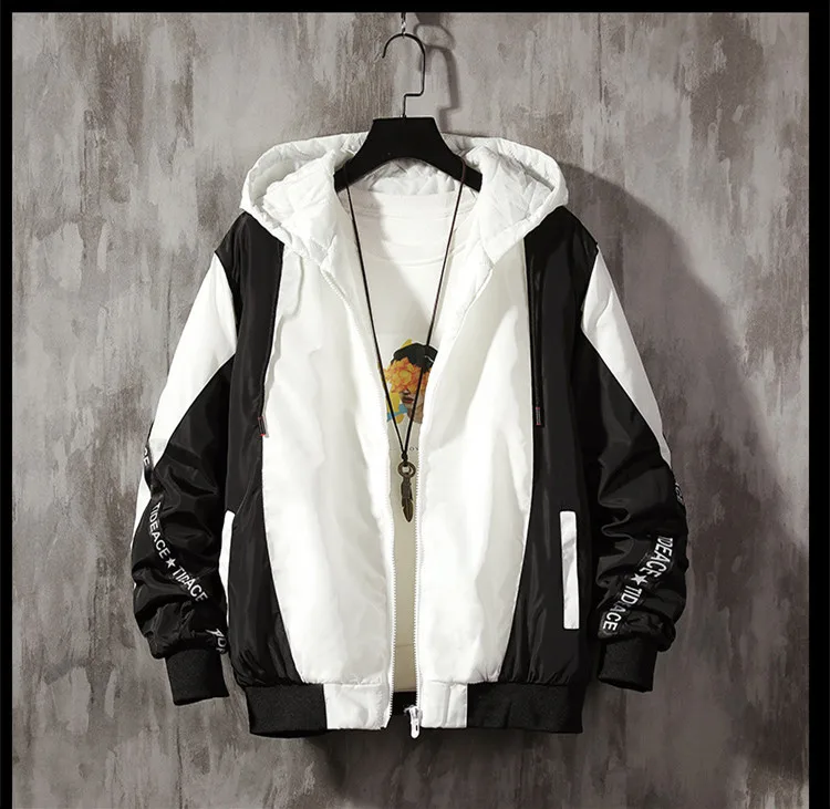 Onneatun/Мужское пальто, зимняя новая мужская Тонкая куртка в стиле хип-хоп, пальто из хлопка, Толстая теплая верхняя одежда с капюшоном, повседневные свободные мужские парки