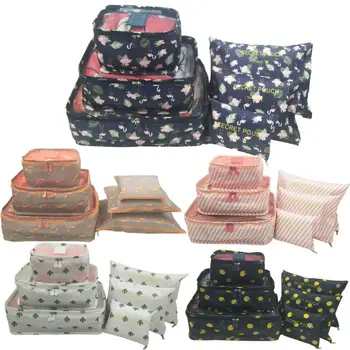 

6Pcs Portable Multicolor Waterproof Travel Storage Bags Clothes Packing Cube Luggage Organizer Pouch