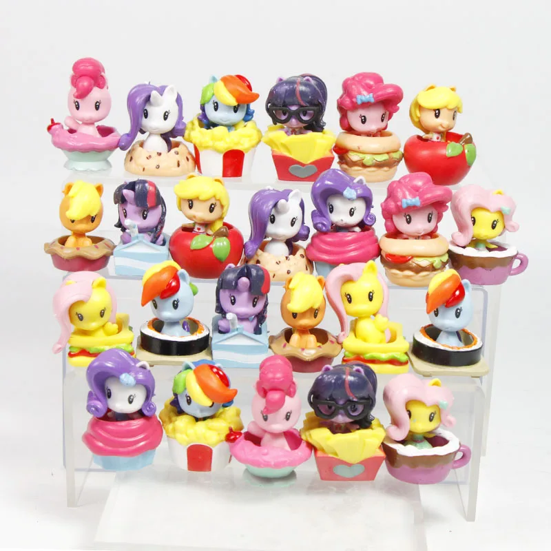Hasbro 4 5 см My Little Pony кукла игрушки мини пони украшение девочка принцесса игрушка