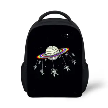 

Thikin Alien School Backpack for Kids Cartoon Storage Schoolbag for Children Boys Girls Cute Shoulder Bags Travel Mochila