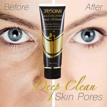 

60g Gold Mask Collagen Face Mask Anti Aging Whitening Wrinkle Lifting Smooth Tear Peel Off Masks Skin Care New