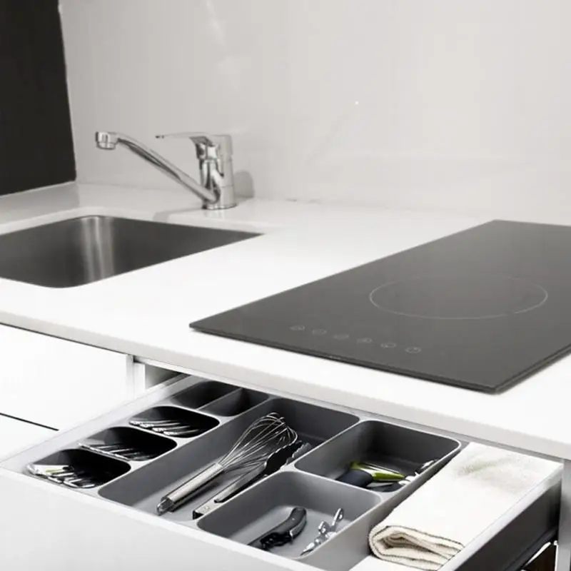 1pc Kitchen Drawer Storage Tray Knives Forks Spoons Chopsticks Storage Rack Knife Stand Cabinet Tray Kitchen Cutlery Organizer