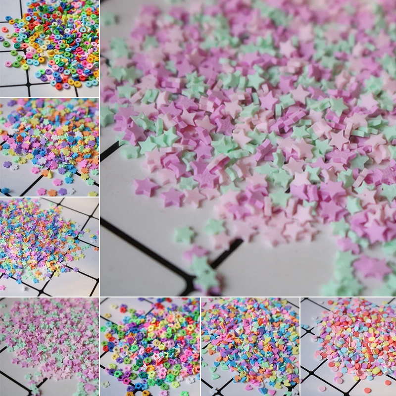 Гранулы украшения чехол для телефона DIY моделирование сливочный разбрызгивает смешанный цвет Полимерная глина практичная