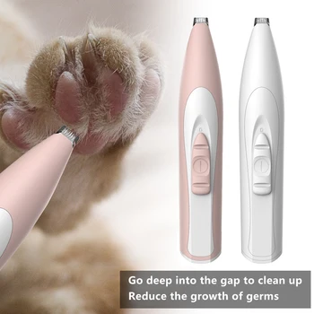 

Pet Cat Dog Hair Trimmer Dry Battery Electrical Hair Clipper Shaving Trimming Machine for Pets Animals Face Foot Hair Grooming T