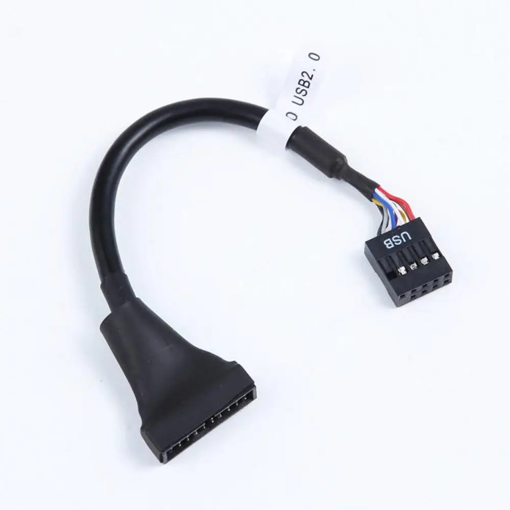 

USB 3.0 20 Pin Male to Motherboard USB 2.0 9 Pin Female Converter Adapter CableLightweight & portable