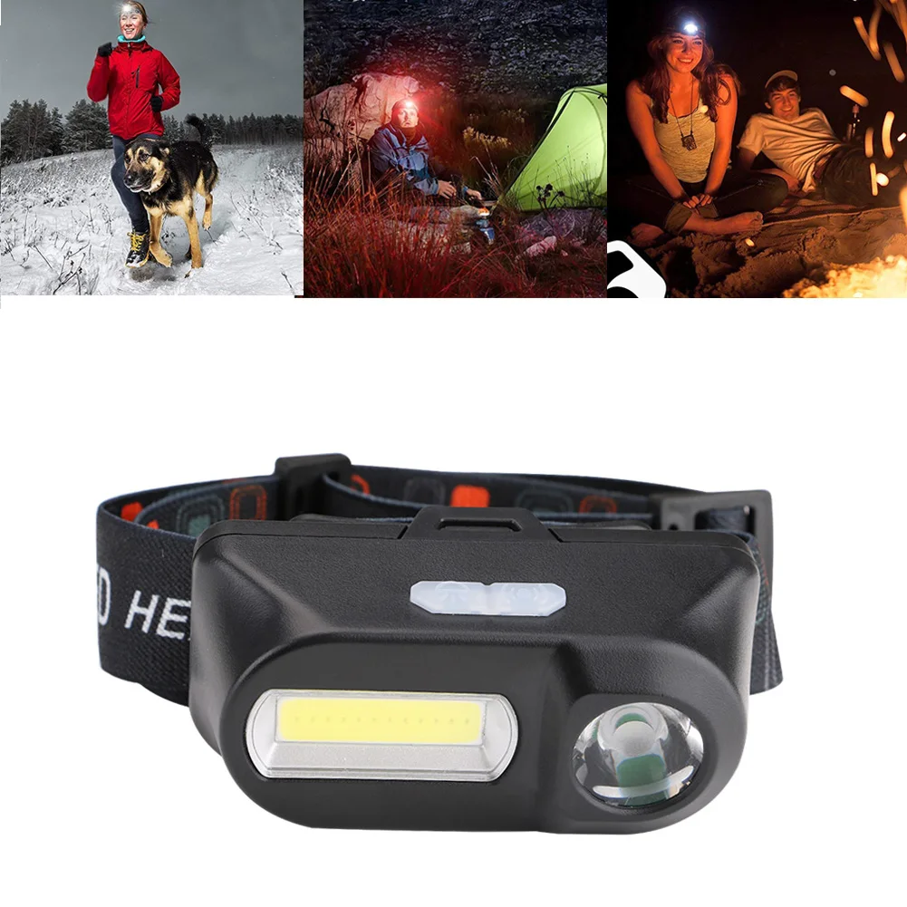 Litwod 1804 Sensor LED Headlamp Headlights Outdoor Camping Portable Mini XPE+COB Headlamp USB Charging Fishing Light for 18650
