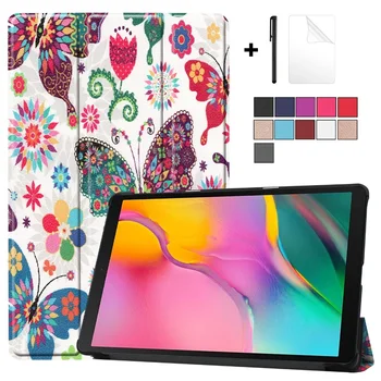 

Case for Samsung Galaxy Tab A 10.1 SM-T510/T515 Tablet PU leather Folding Cover for Samsung Galaxy Tab A 10.1 2019 with gift