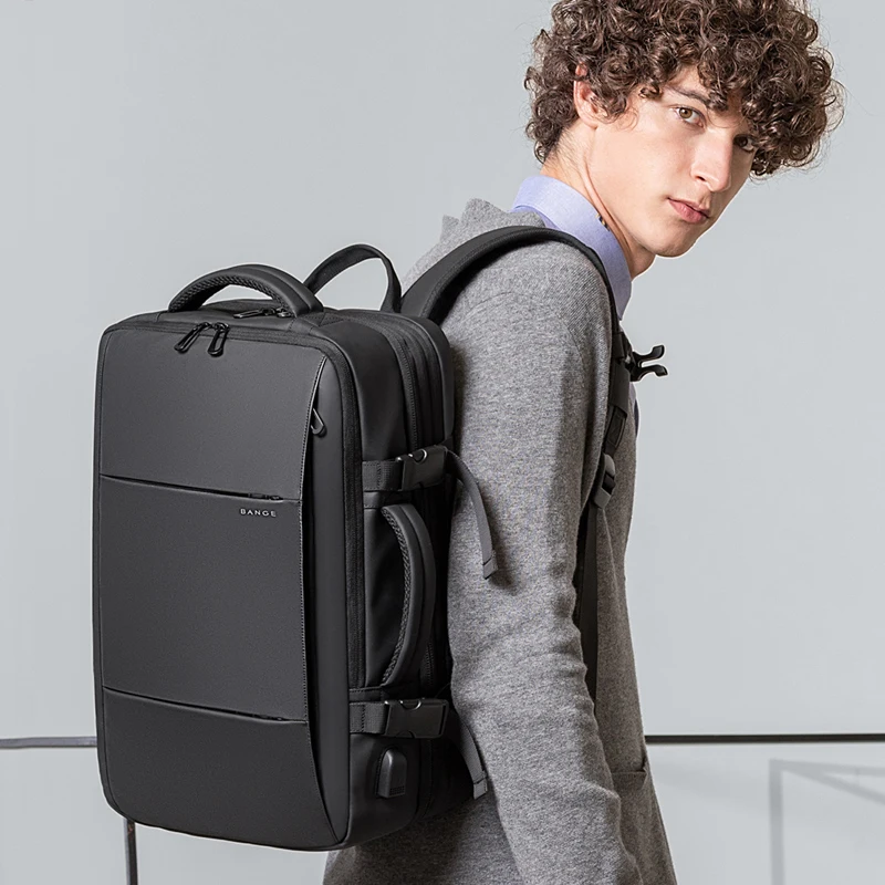  Bange Fashion Man Backpack Waterproof 15.6 inch Laptop USB Recharge Backpack Multi-layer High capac
