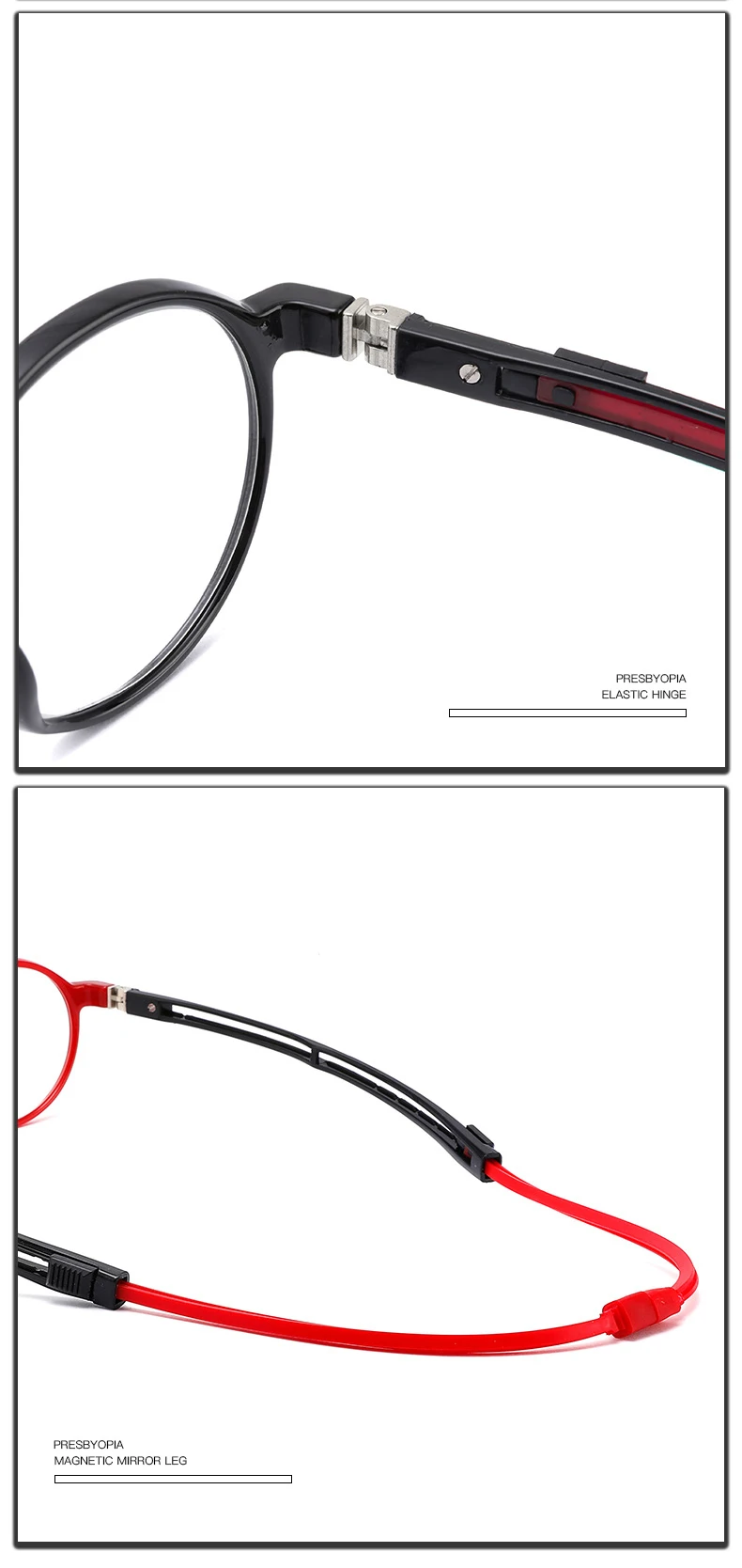 SAOIOAS, висящие на шее Магнитные очки для чтения, складные, для дальнозоркости, для мужчин и женщин, мягкие, силиконовые, магнитные, винтажные очки, 1,0 1,5 2,0