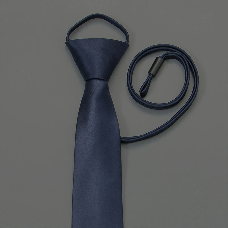 7 см* 48 см мужской галстук-трос для шеи, галстук-трос в полоску, деловой, легко тянет на молнии, галстук, модная мужская Брошь маленький цветок из прозрачного хрусталя ленивый галстук - Цвет: 9