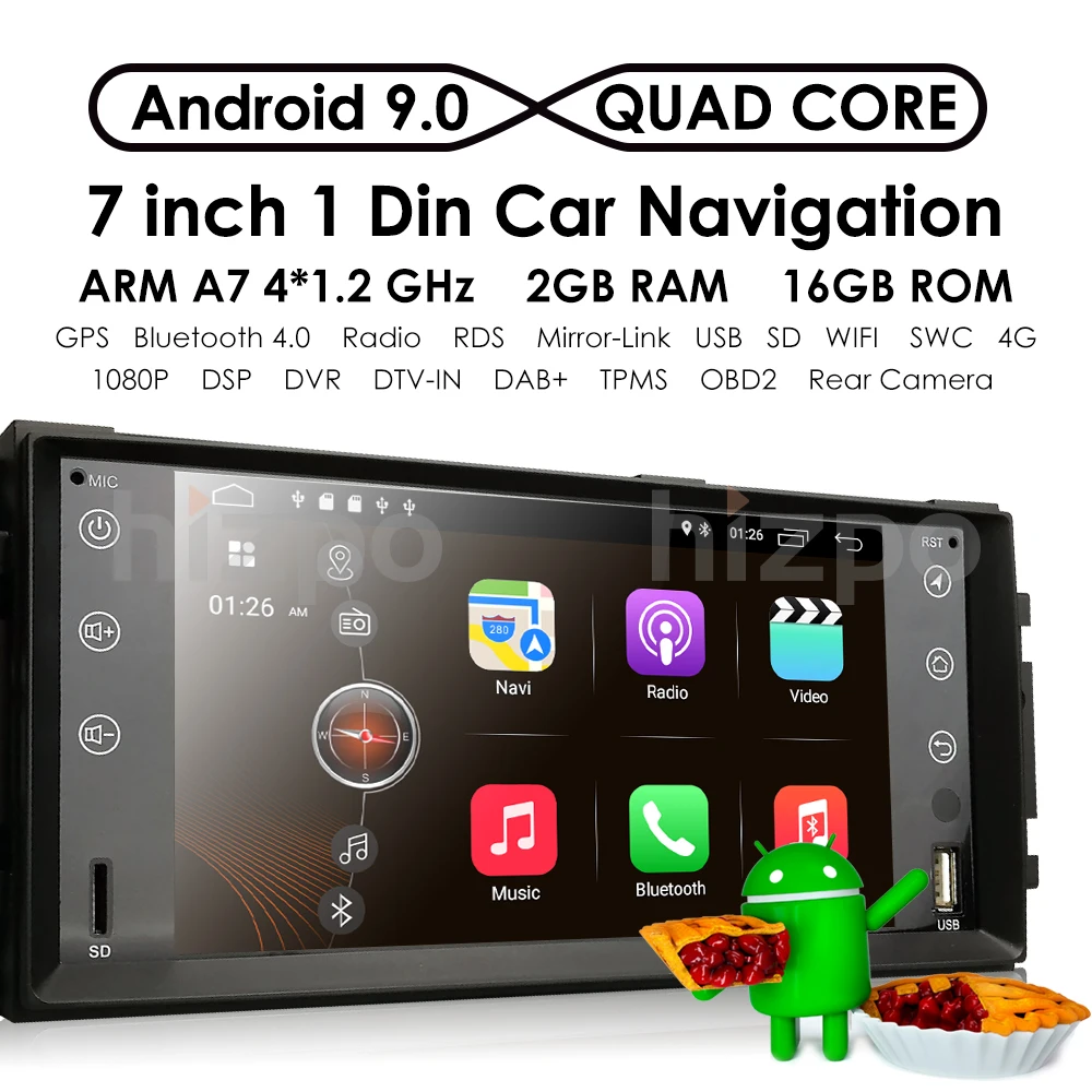 Best Car Monitor Android 9.0 GPS Player For Wrangler Compass Grand Cherokee Jeep Patriot Liberty Dodge Caliber Journey Chrysler DVBT 2