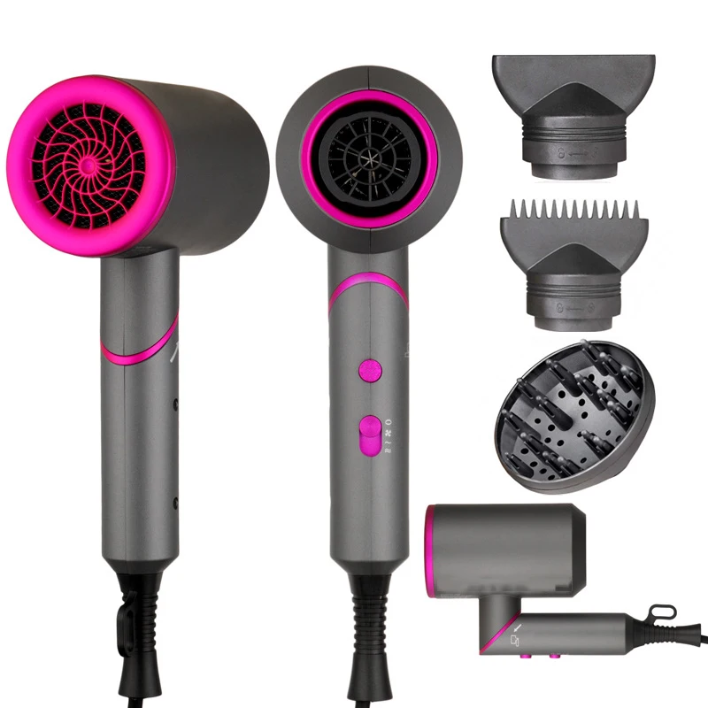 Professional Hair Dryer Negative Ion Blow Strong Wind Salon Smooth Hot and Cold Air Brush | Бытовая техника