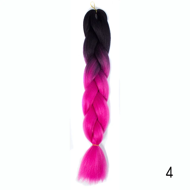 Hair Braid Synthetic Jumbo False Braid Pre Stretched Afro Wholesale Ombre Braiding Hair Extensions  Color Dreadlocks #8