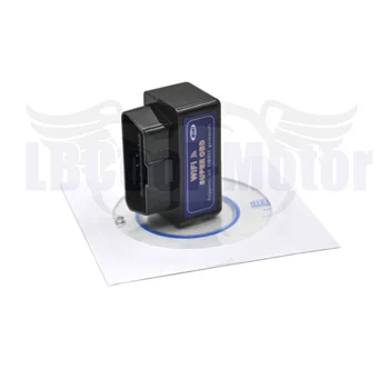 Черный Wi-Fi OBD ELM327 автоматический Контролер 1,5 PIC25K80 чип Автомобильный диагностический инструмент интерфейс CD сканер для смартфона OBD2 Черный Wi-Fi OBD ELM327 автоматический Контролер 1,5 PIC25K80 чип Автомобильный диагностический инструмент интерфейс CD сканер для смартфона OBD2