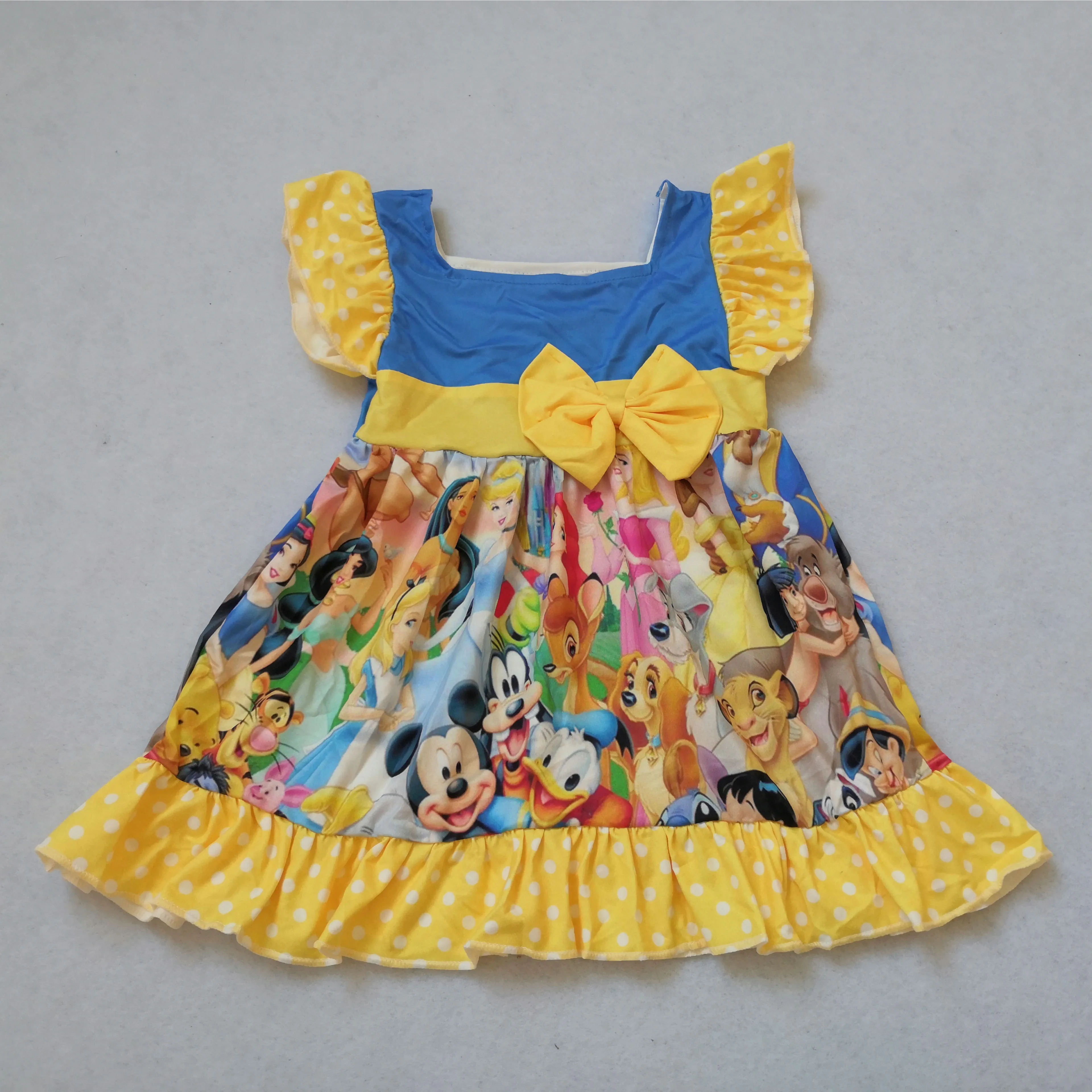 Детская одежда; Прямая поставка; летняя эксклюзивная одежда с короткими рукавами для Диснея