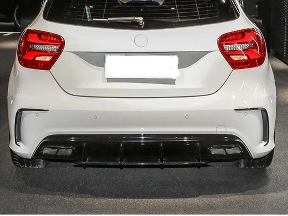 Для Mercedes Benz A Class A180 A200 A250 A260 Sport A45 AMG 2013- автомобильные аксессуары задний бампер вентиляционное отверстие накладка наклейки