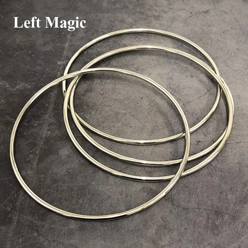 Deluxe 8.7" Linking Rings (set Of 4, Chrome) Magic Tricks Four Linking