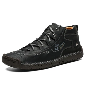 

Spring Winter Men's Shoes Big Size 38-48 Men Casual Sheos Waterproofv Fur Warm Men Boots Light Soft Comfortable Zapatos Footwear