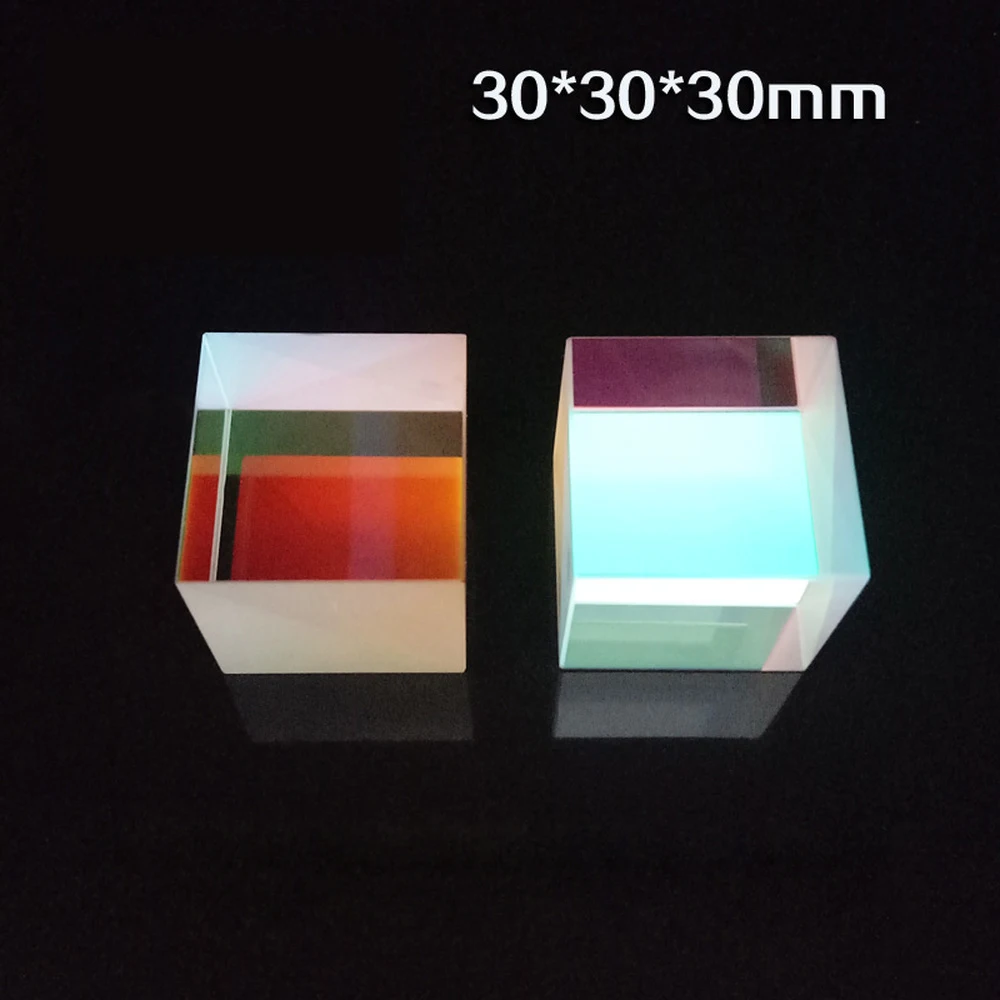 30*30*30 мм цветная Призма K9 Оптический куб сплиттер для фотографии детей популярная