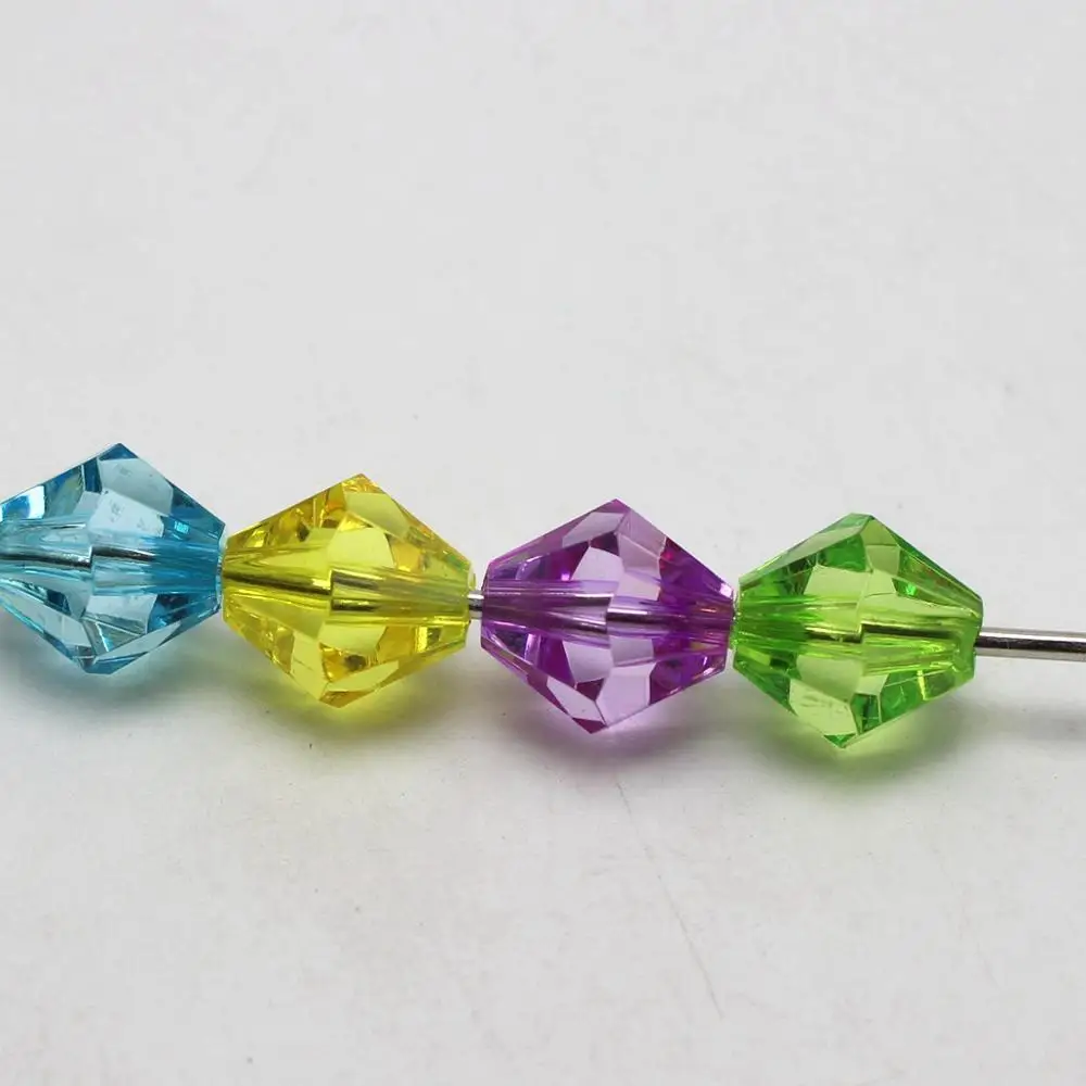 5.5x11mm,6.5x13mm Faceted glass teardrop beads Pointed Back Multicolor  cross hole crystal beads for Jewelry making Wholesale