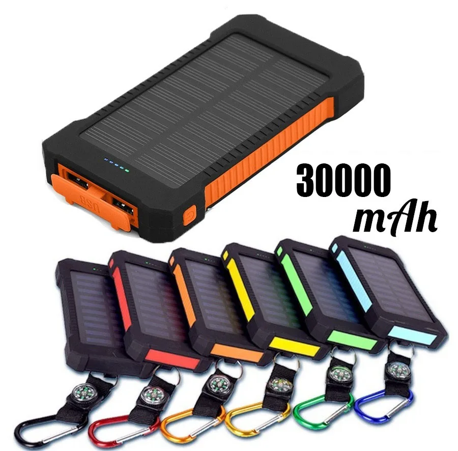 Xiaomi Solor power Bank 30000 мАч Внешний аккумулятор для мобильного телефона портативное быстрое зарядное устройство цифровой дисплей для всех смартфонов