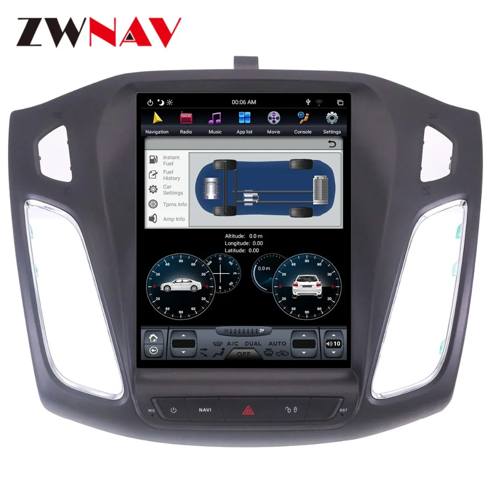 Cheap Android 9 64+4G Tesla With DSP Carplay Car Multimedia Player Stereo For Ford Focus 2012-2018 Auto Radio GPS Navigation 3