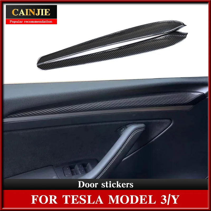 Аксессуары для Tesla Model 3 2021 декоративная наклейка на дверь автомобиля АБС-пластик