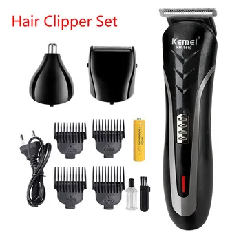 

Men's Hair Clipper Kit Electric Hair Trimmer USB Rechargeable Cordless Shaver Professional Hairdresser Barber Cutting Machine
