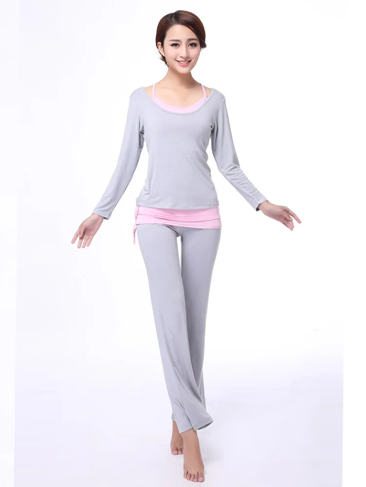 Всесезонный стиль, одежда для йоги, костюм с v-образным вырезом, одежда для тренажерного зала, комплект из трех предметов, двухсторонний, пригодный для носки, для похудения, Fzn318