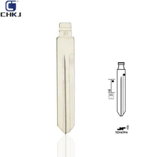 CHKJ 10 шт./лот#22 металлический пустой для Nissan A33 Tiida Teana Livina Sunny для Opel Uncut Флип KD полотно дистанционного ключа NSN14 ключ