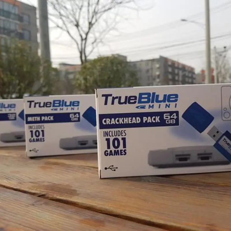 64GB True Blue Mini Crackhead Meth пакет для playstation классические игры и аксессуары 101 и 58 игр V1