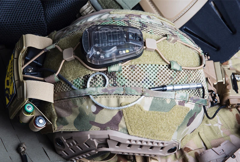 FMA Тактический морской шлем крышка многофункциональный держатель батареи сбалансированный мешок BK/DE/MC