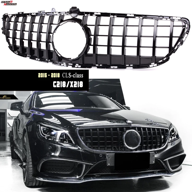 Black Grille For 15 18 Mercedes Cls Class C218 X218 W218 In Cls63 S Design Fitment Guaranteed Racing Grills Aliexpress