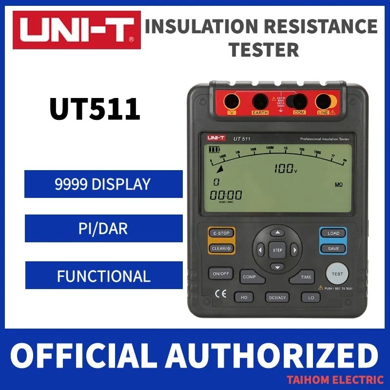 Цифровые измерители сопротивления изоляции UT511 1000 в 10 Ом Омметр с низким Омом измеритель напряжения