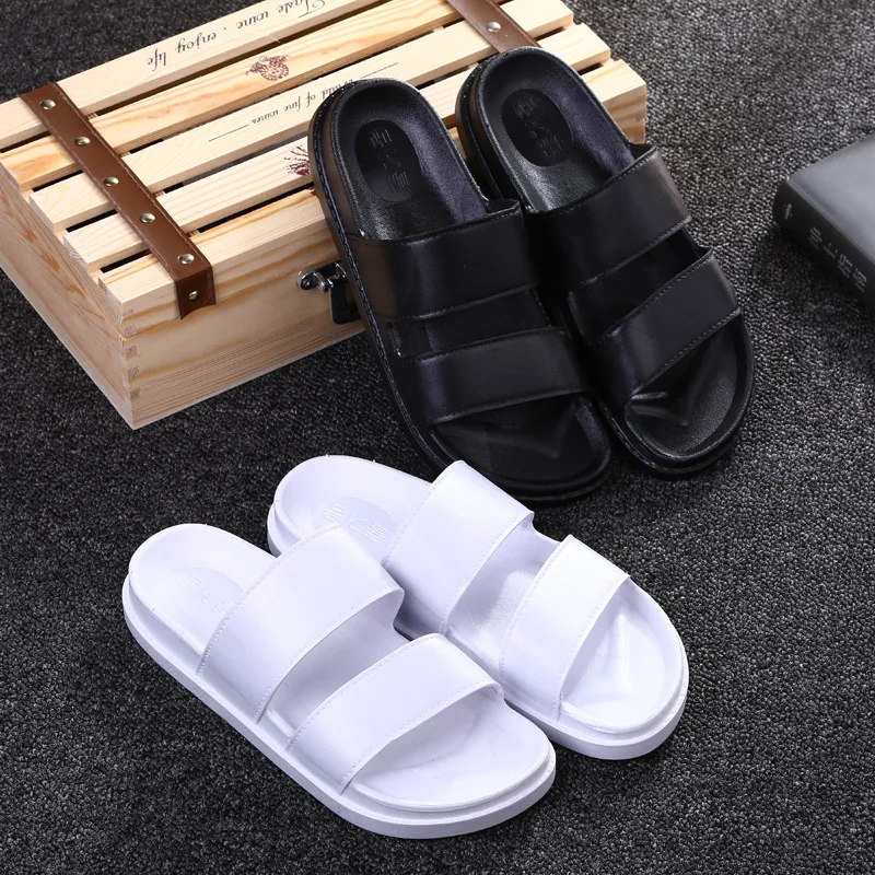 

2019 Cool Korean-style Country Pinocchio Park Shin Hye Celebrity Style Retro Double Strap Flat Men And Women Sandals