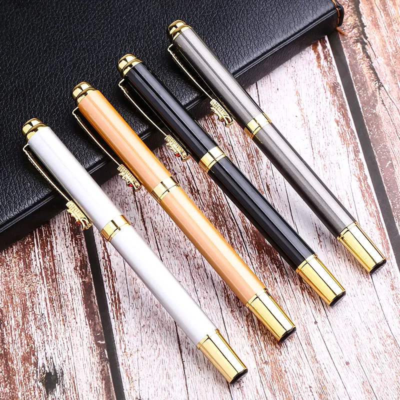 

Metal Gel Ink Pen 0.5mm Creative Kawaii Neutral Pens School Writing Cute Stationary Thing Fancy Office Stationery Material Item