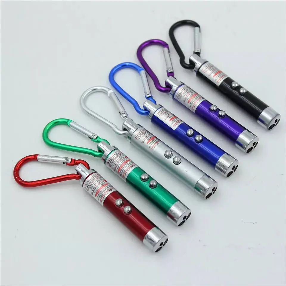 

Yiwu Supply of Goods 3-in-1 Small Flashlight Infrared Laser Teaching Lamp/UV Money Detector Light/LED Keychain