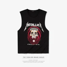 Лето, Новое поступление, европейский и американский стиль, рок-н-ролл, Ретро стиль, потертый мужской жилет, популярный бренд, стиль знаменитостей, принт, большой размер