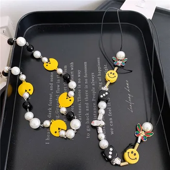 

Wu queer fun dice with money salted fish eat beans sweater chain smile wind collarbone chain cartoon magazine