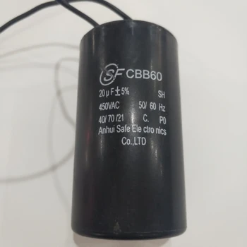 

Original imported capacitor electronic fan fan pump motor capacitor CBB60 20uf 450VAC electrolytic capacitor