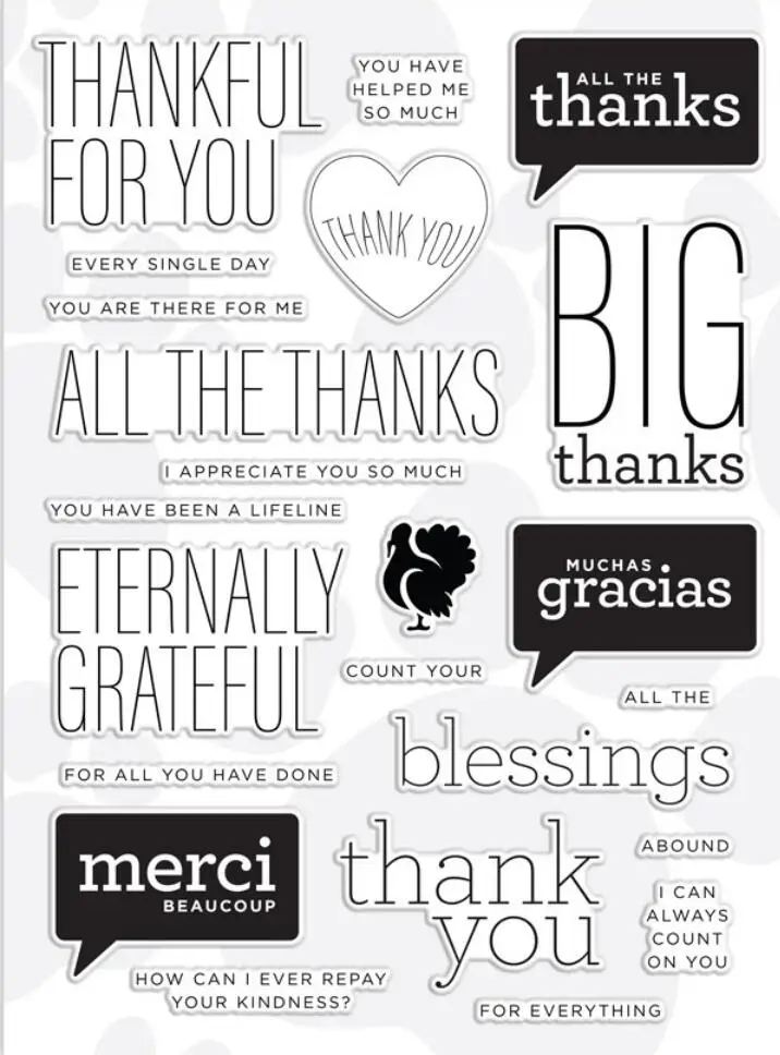 

Bleessing Transparent Clear Stamp for DIY scrapbooking/Card Making C636