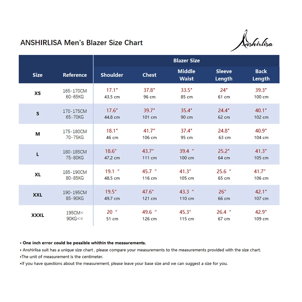 xs-3xl man blazer 100+