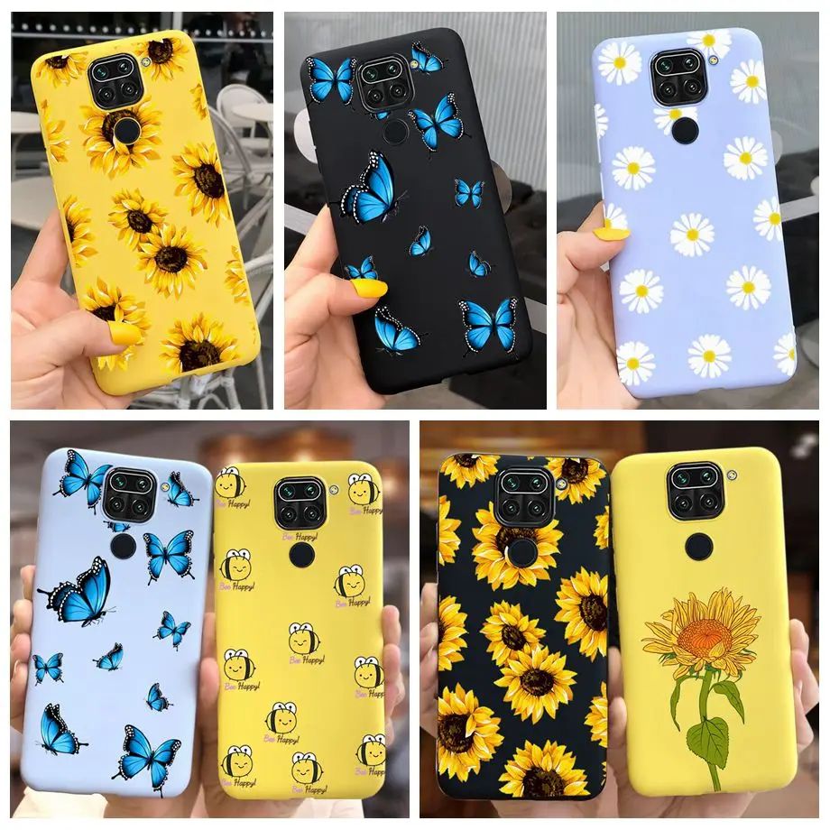 Funda Xiaomi Redmi Note 9S / Redmi Note 9 Pro Flores Azul